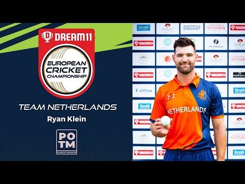 ryan-klein-rules-for-netherlands-at-dream11-european-cricket-championship.Click to read full article.